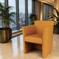 QUADRO 1-Seater Waiting Chair - QUADRO 1 Place Waiting Room Chair - Waiting Chair for Hair Salon - Professional Hairdressing Furniture - Waiting Room Sofa - Group Coiff - Malys - Mobicoiff - Hair Salon