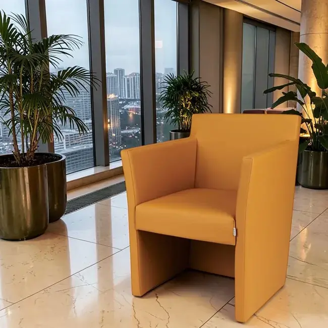 Fauteuil d’attente QUADRO 1 place - Fauteuil salle d’Attente QUADRO 1 Place - fauteuil d'attente pour salon de coiffure - mobilier de coiffure professionnel - canapé salle d'attente - groupe coiff - malys - mobicoiff - salon de coiffure
