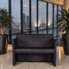 Fauteuil d’attente QUADRO 2 places - Fauteuil salle d’Attente QUADRO 2 Places - fauteuil d'attente pour salon de coiffure - mobilier de coiffure professionnel - canapé salle d'attente - groupe coiff - malys - mobicoiff - salon de coiffure