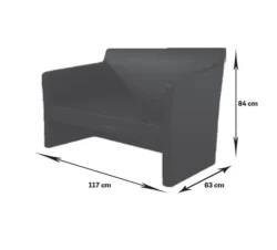 QUADRO 2 Places (9) Fauteuil d’attente QUADRO 2 places - Fauteuil salle d’Attente QUADRO 2 Places - fauteuil d'attente pour salon de coiffure - mobilier de coiffure professionnel - canapé salle d'attente - groupe coiff - malys - mobicoiff - salon de coiffure