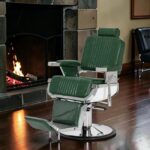 Fauteuil de barbier Royal X - Fauteuil barbier vintage - Fauteuil de coiffure pour homme - Chaise de barbier vintage - Fauteuil barbier professionnel - barbershop - barber - mobicoiff - malys
