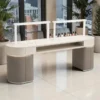 Table de Manucure SAPHIRA - table onglerie avec aspirateur intégré - Table de manucure professionnelle - table onglerie professionnelle - mobilier esthétique et onglerie