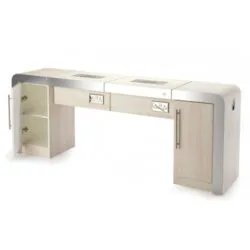 Table de Manucure Concorde 2 Places (10) Table de Manucure concorde - table onglerie avec aspirateur intégré - Table de manucure professionnelle - table onglerie professionnelle - mobilier esthétique et onglerie