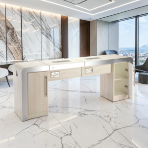 Beryl cP manicure table - nail care table with integrated vacuum - professional manicure table - professional nail care table - nail care and beauty furniture
