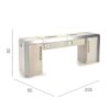 Table de Manucure concorde - table onglerie avec aspirateur intégré - Table de manucure professionnelle - table onglerie professionnelle - mobilier esthétique et onglerie
