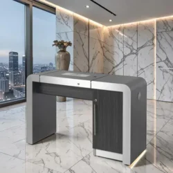 Table de manucure Concorde (Position 2) (1) Table de Manucure concorde - table onglerie avec aspirateur intégré - Table de manucure professionnelle - table onglerie professionnelle - mobilier esthétique et onglerie