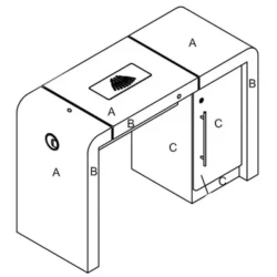 Table de manucure Concorde (Position 2) (5) Table de Manucure Concorde 1 Place