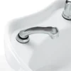 Bac à shampooing professionnel - Bac de lavage coiffure - Meuble pour salon de coiffure - Mobilier de coiffure design - Fauteuil de lavage ergonomique - Mobilier de coiffure haut de gamme - meuble pour salon de coiffure - Bac à shampoing doré et noir - Équipement de coiffure professionnel