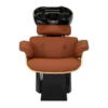 Bac à shampooing professionnel - Bac de lavage coiffure - Meuble pour salon de coiffure - Mobilier de coiffure design - Fauteuil de lavage ergonomique - Mobilier de coiffure haut de gamme - meuble pour salon de coiffure - Bac à shampoing doré et noir - Équipement de coiffure professionnel
