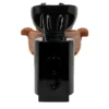 Bac à shampooing professionnel - Bac de lavage coiffure - Meuble pour salon de coiffure - Mobilier de coiffure design - Fauteuil de lavage ergonomique - Mobilier de coiffure haut de gamme - meuble pour salon de coiffure - Bac à shampoing doré et noir - Équipement de coiffure professionnel