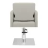 Bergamo (5) hairdressing chair - professional hairdressing furniture - hairdressing chair - hairdressing seat - ladies' hairdressing chair - hairdressing salon furniture - hydraulic hairdressing chair - square base hairdresser chair - faux leather hairdressing chair - grey designer hairdressing seat
