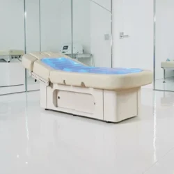 electric spa table - water massage table - professional spa bed - high-end aesthetic furniture - heated treatment table - motorized spa table - hydraulic massage bed - spa table with chromotherapy - premium spa furniture - professional massage table