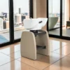 bac à shampoing portable - bac de lavage portable - bac de lavage pour salon de coiffure - mobilier de coiffure professionnel - bac à shampoing autonome - bac de lavage avec cuve céramique - bac à shampoing inclinement réglable - bac de coiffure gain de place - station de lavage autoportante - équipement coiffeur à domicile - bac à shampoing gainé simili-cuir - lave-tête coiffure mobile - bac à laver les cheveux - bac à shampoing sur pied - cuve de lavage coiffure - mobilier onglerie professionnelle - table de manucure professionnelle 2 places - table de manucure avec aspirateur intégré - enseigne lumineuse barbier - signalétique barber shop