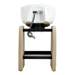OMEGA Aqualina Beige (13) portable shampoo bowl - portable wash basin - hair salon wash basin - professional hairdressing furniture - freestanding shampoo bowl - ceramic basin wash station - adjustable tilt shampoo bowl - space-saving hairdressing basin - self-standing wash station - at-home hairdresser equipment - faux leather upholstered shampoo bowl - mobile hairdressing wash unit - hair washing basin - floor-standing shampoo bowl - hairdressing wash tub - professional nail salon furniture - 2-person professional manicure table - manicure table with integrated vacuum - barber illuminated sign - barber shop signage