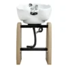 bac à shampoing portable - bac de lavage portable - bac de lavage pour salon de coiffure - mobilier de coiffure professionnel - bac à shampoing autonome - bac de lavage avec cuve céramique - bac à shampoing inclinement réglable - bac de coiffure gain de place - station de lavage autoportante - équipement coiffeur à domicile - bac à shampoing gainé simili-cuir - lave-tête coiffure mobile - bac à laver les cheveux - bac à shampoing sur pied - cuve de lavage coiffure - mobilier onglerie professionnelle - table de manucure professionnelle 2 places - table de manucure avec aspirateur intégré - enseigne lumineuse barbier - signalétique barber shop