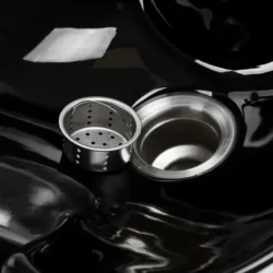 OMEGA Aqualina Black (12) portable shampoo bowl - portable wash basin - hair salon wash basin - professional hairdressing furniture - freestanding shampoo bowl - ceramic basin wash station - adjustable tilt shampoo bowl - space-saving hairdressing basin - self-standing wash station - at-home hairdresser equipment - faux leather upholstered shampoo bowl - mobile hairdressing wash unit - hair washing basin - floor-standing shampoo bowl - hairdressing wash tub - professional nail salon furniture - 2-person professional manicure table - manicure table with integrated vacuum - barber illuminated sign - barber shop signage