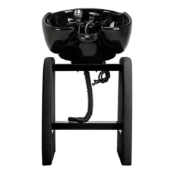 OMEGA Aqualina Black (6) portable shampoo bowl - portable wash basin - hair salon wash basin - professional hairdressing furniture - freestanding shampoo bowl - ceramic basin wash station - adjustable tilt shampoo bowl - space-saving hairdressing basin - self-standing wash station - at-home hairdresser equipment - faux leather upholstered shampoo bowl - mobile hairdressing wash unit - hair washing basin - floor-standing shampoo bowl - hairdressing wash tub - professional nail salon furniture - 2-person professional manicure table - manicure table with integrated vacuum - barber illuminated sign - barber shop signage