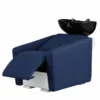 Bac à shampooing professionnel - Bac de lavage coiffure - Meuble pour salon de coiffure - Mobilier de coiffure design - Fauteuil de lavage ergonomique - Mobilier de coiffure haut de gamme - meuble pour salon de coiffure - Bac à shampoing doré et noir - Équipement de coiffure professionnel