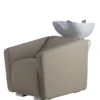 Bac à shampooing professionnel - Bac de lavage coiffure - Meuble pour salon de coiffure - Mobilier de coiffure design - Fauteuil de lavage ergonomique - Mobilier de coiffure haut de gamme - meuble pour salon de coiffure - Bac à shampoing doré et noir - Équipement de coiffure professionnel