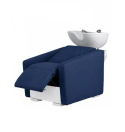 Ollo Relax Spa (5) Bac à shampooing professionnel - Bac de lavage coiffure - Meuble pour salon de coiffure - Mobilier de coiffure design - Fauteuil de lavage ergonomique - Mobilier de coiffure haut de gamme - meuble pour salon de coiffure - Bac à shampoing doré et noir - Équipement de coiffure professionnel