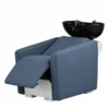 Bac à shampooing professionnel - Bac de lavage coiffure - Meuble pour salon de coiffure - Mobilier de coiffure design - Fauteuil de lavage ergonomique - Mobilier de coiffure haut de gamme - meuble pour salon de coiffure - Bac à shampoing doré et noir - Équipement de coiffure professionnel