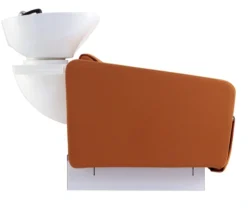 Ollo Up-Down (8) Bac à shampooing professionnel - Bac de lavage coiffure - Meuble pour salon de coiffure - Mobilier de coiffure design - Fauteuil de lavage ergonomique - Mobilier de coiffure haut de gamme - meuble pour salon de coiffure - Bac à shampoing doré et noir - Équipement de coiffure professionnel