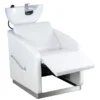 Bac à shampooing professionnel - Bac de lavage coiffure - Meuble pour salon de coiffure - Mobilier de coiffure design - Fauteuil de lavage ergonomique - Mobilier de coiffure haut de gamme - meuble pour salon de coiffure - Bac à shampoing doré et noir - Équipement de coiffure professionnel