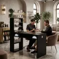 table de manucure professionnelle - table nails luxe - mobilier esthétique haut de gamme - mobilier de pédicure professionnel - table_manucure haut de gamme - équipement onglerie premium - table manucure_avec aspirateur - comptoir ongles design - meuble manucure professionnel - agencement salon de coiffure