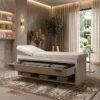 table de massage professionnelle _ lit de massage luxe _ mobilier esthétique haut de gamme _ équipement spa professionnel _ table de soin avec rangement _ table esthétique fixe _ mobilier centre de bien être _ lit de massage en bois _ table de massage haut de gamme _ équipement cabine de soin