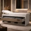 table de massage professionnelle _ lit de massage luxe _ mobilier esthétique haut de gamme _ équipement spa professionnel _ table de soin avec rangement _ table esthétique fixe _ mobilier centre de bien être _ lit de massage en bois _ table de massage haut de gamme _ équipement cabine de soin