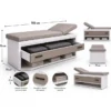 table de massage professionnelle _ lit de massage luxe _ mobilier esthétique haut de gamme _ équipement spa professionnel _ table de soin avec rangement _ table esthétique fixe _ mobilier centre de bien être _ lit de massage en bois _ table de massage haut de gamme _ équipement cabine de soin