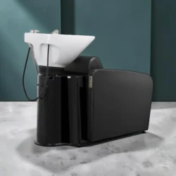 BRISAL POWER+ (1) Professional shampoo basin - hairdressing chair wash - ergonomic hairdressing basin - electric reclining salon chair - electric footrest - tilting ceramic basin - comfort wash chair - hairdressing salon furniture - high-end shampoo seat - modern beauty basin - high-quality PVC chair - premium hairdressing equipment - robust wash basin - relaxing shampoo chair - designer hairdressing furniture