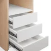 Table de manucure professionnelle - Table onglerie professionnelle -Mobilier esthétique et onglerie - Table manucure avec aspirateur - Table de manucure avec aspirateur intégré -Mobilier bar à ongles professionnel -Table manucure bois et blanc -Poste de manucure modulable - Bureau onglerie avec rangement - Matériel prothésiste ongulaire - Agencement salon de beauté - Mobilier manucure haut de gamme