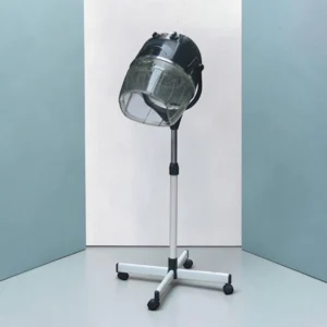 Professional drying helmet - Salon helmet hairdryer - Standing hair styling helmet - Adjustable dryer helmet - Hair styling thermoregulator - Hair drying timer - ABS smoked hood - 2-speed ventilation helmet - Hair salon equipment - Setting helmet - Hair technique drying - Height-adjustable helmet - Salon mobility casters - Stable dryer helmet - Professional hair equipment - Durable drying helmet - Hair drying appliance - Ergonomic dryer helmet - 1000W dryer helmet - Ventilated dryer helmet - Aesthetic dryer helmet - Premium dryer helmet.