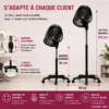 casque de séchage professionnel - sèche‑cheveux casque salon - casque coiffure sur pied - casque séchoir réglable - thermorégulateur coiffure - minuterie séchage cheveux - capot fumé ABS - casque ventilation 2 vitesses - équipement salon coiffure - casque mise en plis - séchage technique cheveux - casque hauteur réglable - roulettes salon mobilité - casque séchoir stable - matériel coiffure professionnel - casque séchage durable - appareil séchage capillaire - casque séchoir ergonomique - casque séchoir 1000W - casque séchoir ventilé - casque séchoir esthétique - casque séchoir premium.