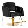 fauteuil de coiffure - mobilier de coiffure professionnel - chaise de coiffure - siège de coiffure - fauteuil de coiffure pour femme - meubles pour salon de coiffure - fauteuil de coiffure hydraulique - fauteuil coiffeur base carrée - fauteuil de coiffure éco-cuir - siège de coiffure design gris