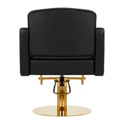 Fauteuil de Coiffure TURYN BLACK G (5) fauteuil de coiffure - mobilier de coiffure professionnel - chaise de coiffure - siège de coiffure - fauteuil de coiffure pour femme - meubles pour salon de coiffure - fauteuil de coiffure hydraulique - fauteuil coiffeur base carrée - fauteuil de coiffure éco-cuir - siège de coiffure design gris