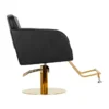 Fauteuil de Coiffure TURYN BLACK G (6) fauteuil de coiffure - mobilier de coiffure professionnel - chaise de coiffure - siège de coiffure - fauteuil de coiffure pour femme - meubles pour salon de coiffure - fauteuil de coiffure hydraulique - fauteuil coiffeur base carrée - fauteuil de coiffure éco-cuir - siège de coiffure design gris