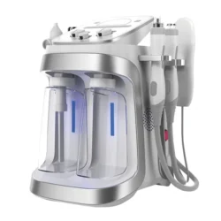 6-in-1 AQUAPEEL Hydrafacial Machine (4) Professional Hydrafacial Device - Hydrodermabrasion Machine - 6-in-1 Aesthetic Equipment - Ultrasonic Peeling - Facial Ultrasound - Oxygenated Facial Treatment - Cosmetic Cold Hammer - Bio-Stimulation Device - Aquapeel Technology - Professional Facial Treatment Device