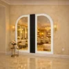 miroir de coiffure - mobilier de coiffure professionnel - poste de coiffage haut de gamme_ - équipement salon de coiffure - miroir coiffure led - coiffeuse double salon_ - matériel de coiffure luxe - agencement salon de coiffure - station de coiffage rétroéclairée