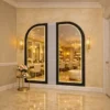 miroir de coiffure - mobilier de coiffure professionnel - poste de coiffage haut de gamme_ - équipement salon de coiffure - miroir coiffure led - coiffeuse double salon_ - matériel de coiffure luxe - agencement salon de coiffure - station de coiffage rétroéclairée