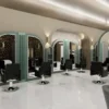miroir de coiffure - mobilier de coiffure professionnel - poste de coiffage haut de gamme_ - équipement salon de coiffure - miroir coiffure led - coiffeuse double salon_ - matériel de coiffure luxe - agencement salon de coiffure - station de coiffage rétroéclairée