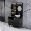laboratoire de coiffure - mobilier de coiffure professionnel - meuble vasque salon - poste technique coiffure - meuble laboratoire coiffure - station de préparation coloration - meuble rangement salon de coiffure - équipement salon de coiffure - agencement salon de coiffure - meuble de service coiffure