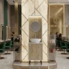 laboratoire de coiffure - mobilier de coiffure professionnel - meuble vasque salon - poste technique coiffure - meuble laboratoire coiffure - station de préparation coloration - meuble rangement salon de coiffure - équipement salon de coiffure - agencement salon de coiffure - meuble de service coiffure
