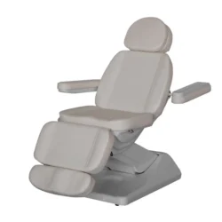 OASIS BLANC (6) fauteuil de soins esthétique électrique - table esthétique professionnelle - fauteuil esthétique haut de gamme - mobilier esthétique professionnel - fauteuil électrique 4 moteurs - table de soin chauffante - fauteuil esthétique réglable - lit esthétique motorisé - équipement spa professionnel - fauteuil esthétique PU premium