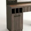 Poste de coiffage Barbier - poste barbier vintage - coiffeuse barbier - meuble barbier - mobilier barbier professionnel - coiffeuse pour salon de coiffure - meuble de coiffage - poste de travail barbier - aménagement salon barbier - meuble coiffeuse professionnel