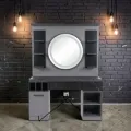 Barber Styling Station - Vintage Barber Station - Barber Vanity - Barber Furniture - Professional Barber Furniture - Hair Salon Vanity - Styling Cabinet - Barber Workstation - Barber Shop Fixtures - Professional Vanity Cabinet