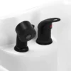 TURYN BLACK (8) Bac à shampooing professionnel - Bac de lavage coiffure - Meuble pour salon de coiffure - Mobilier de coiffure design - Fauteuil de lavage ergonomique - Mobilier de coiffure haut de gamme - meuble pour salon de coiffure - Bac à shampoing doré et noir - Équipement de coiffure professionnel