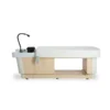 table head spa - lit head spa professionnel - table hair spa - mobilier head spa - table de massage avec vasque - matelas chauffant - cloche vapeur - micro‑brume ultrasonique - nano‑anionique - appareil hair spa - vapozone capillaire
