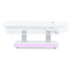 Table de Massage Muse+ (15) table de massage électrique – table esthétique 4 moteurs – table de spa chauffante – mobilier esthétique haut de gamme – table de soins professionnelle – lit de massage motorisé – table spa LED – table esthétique PU blanc – équipement spa professionnel – table de massage premium